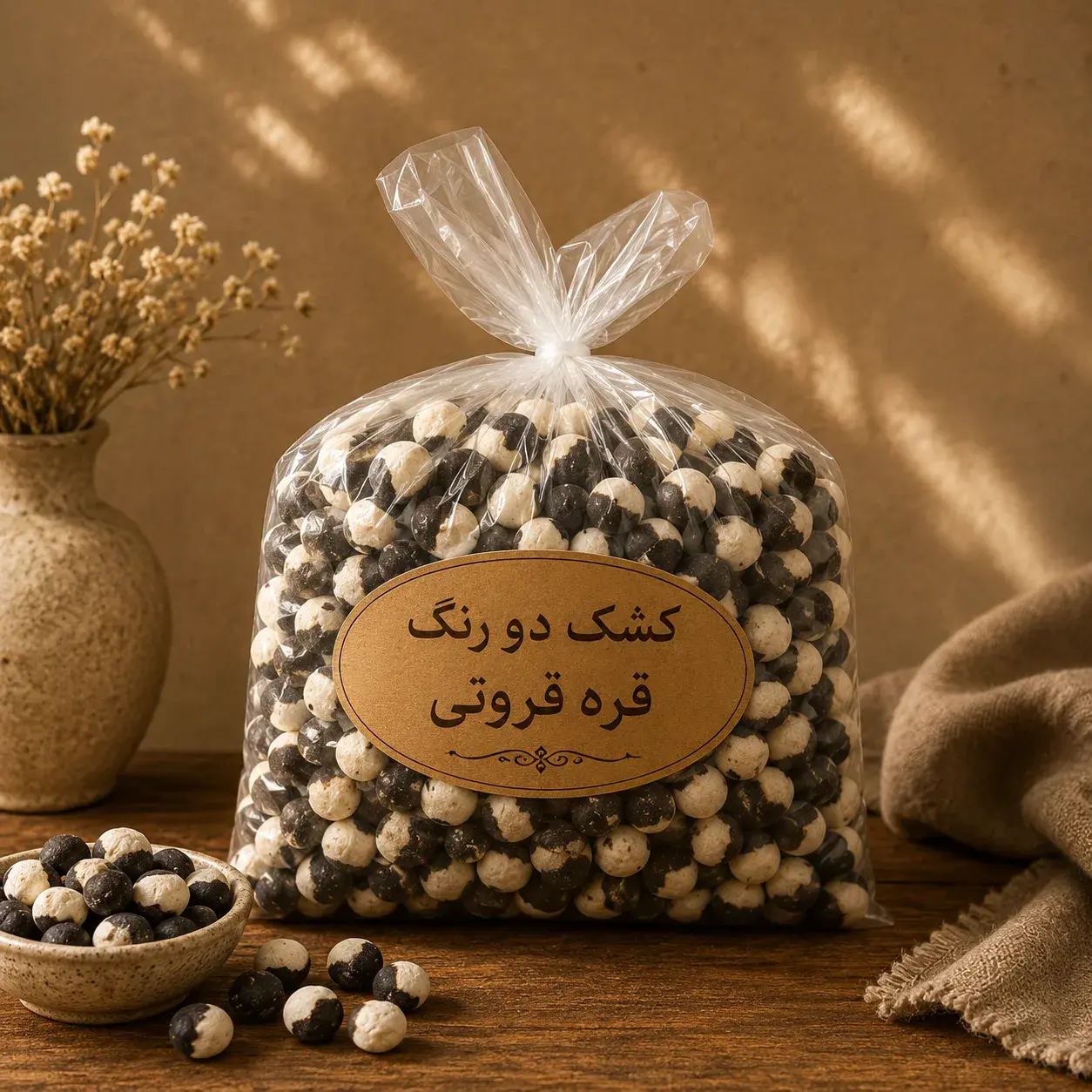 کشک دورنگ قره قروتی